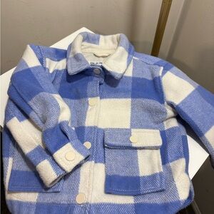 Old Navy Blue and White Kids Jacket